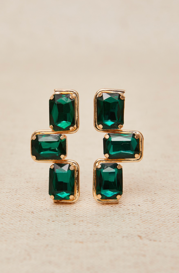 Pendientes semi cruz, 2 colores.