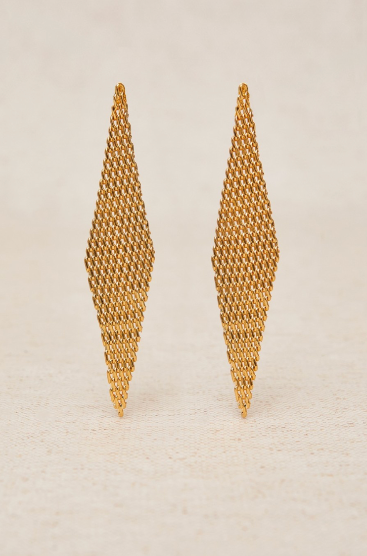 Pendientes cascada rombo
