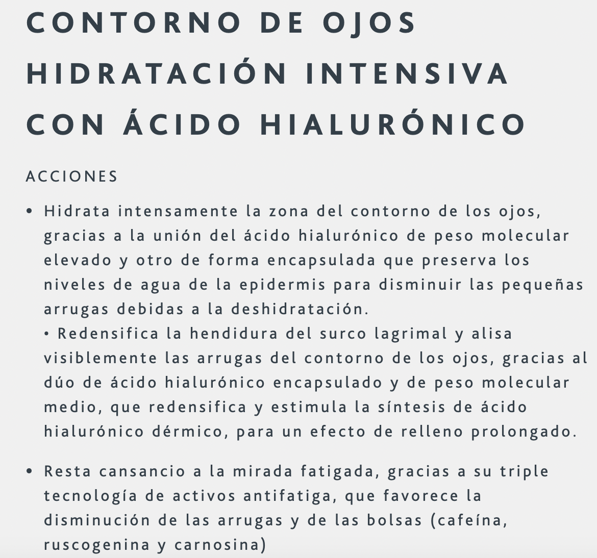Serúm Intensive Hyaluronic /Ojos