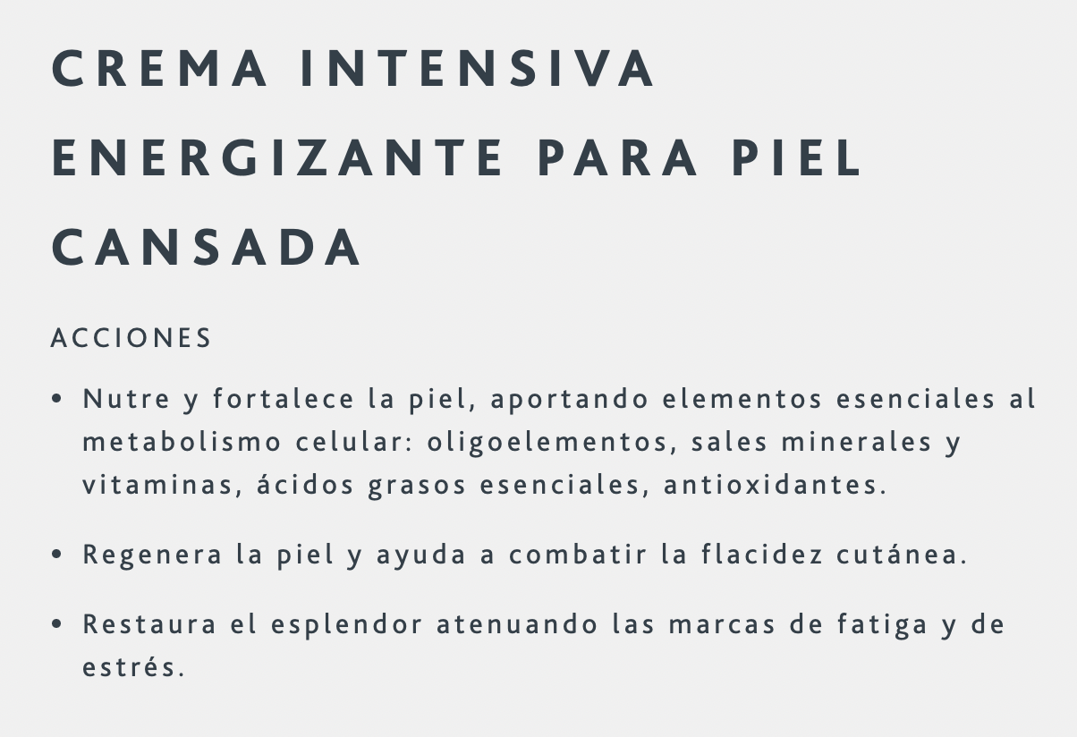 Crema Intensive Spiruline