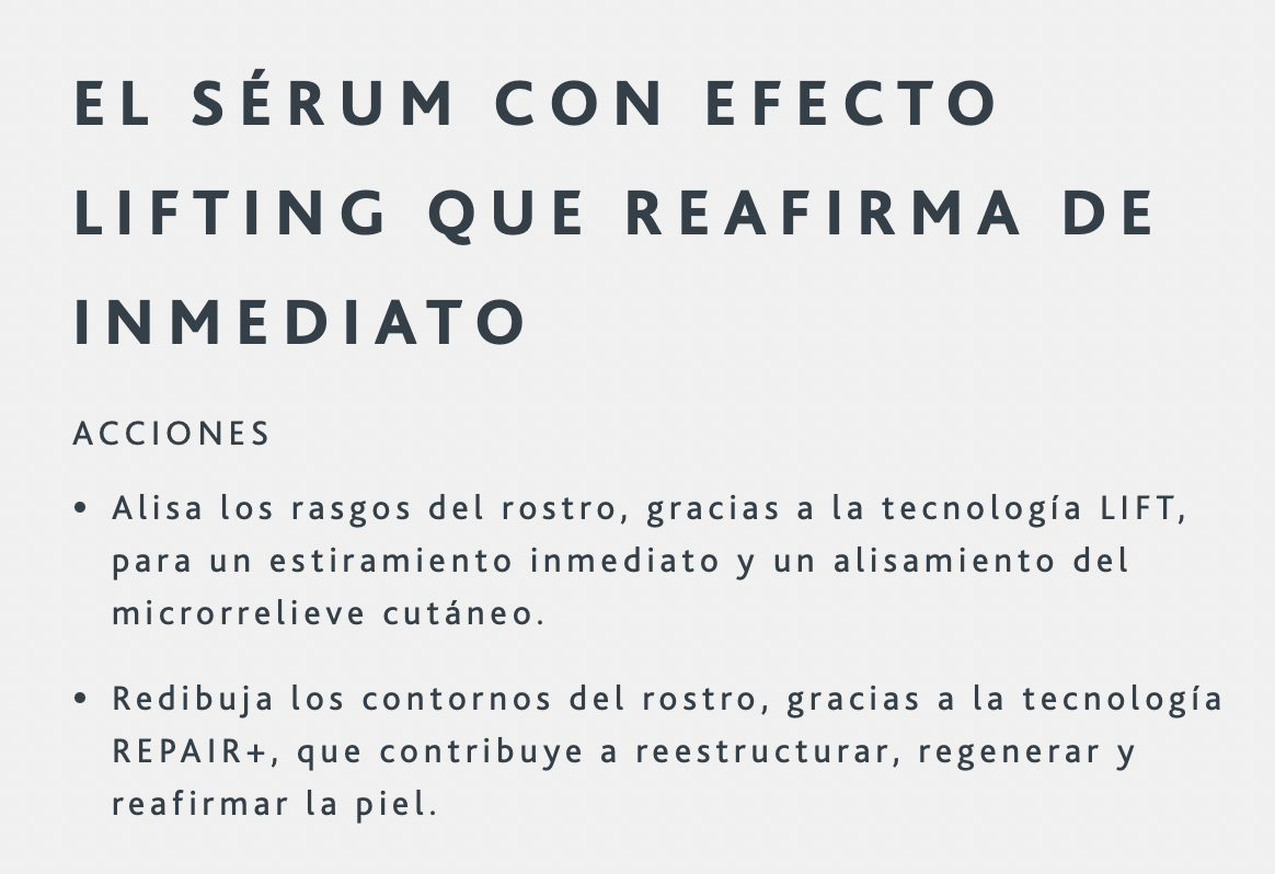 Sérum Lift and Repair