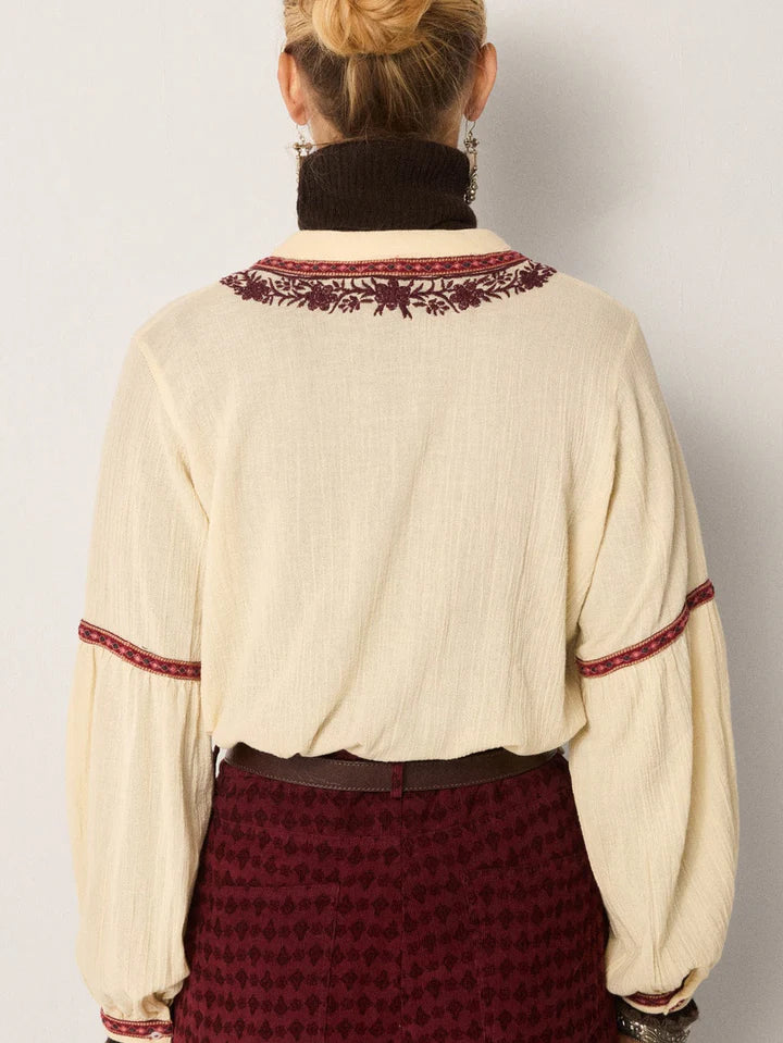 Bruna Blouse - Vineyard Bordeaux