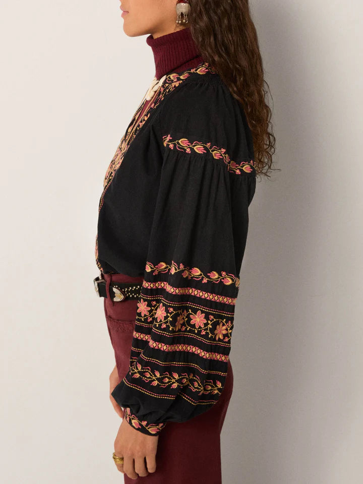 Virginia Blouse - Night Garden