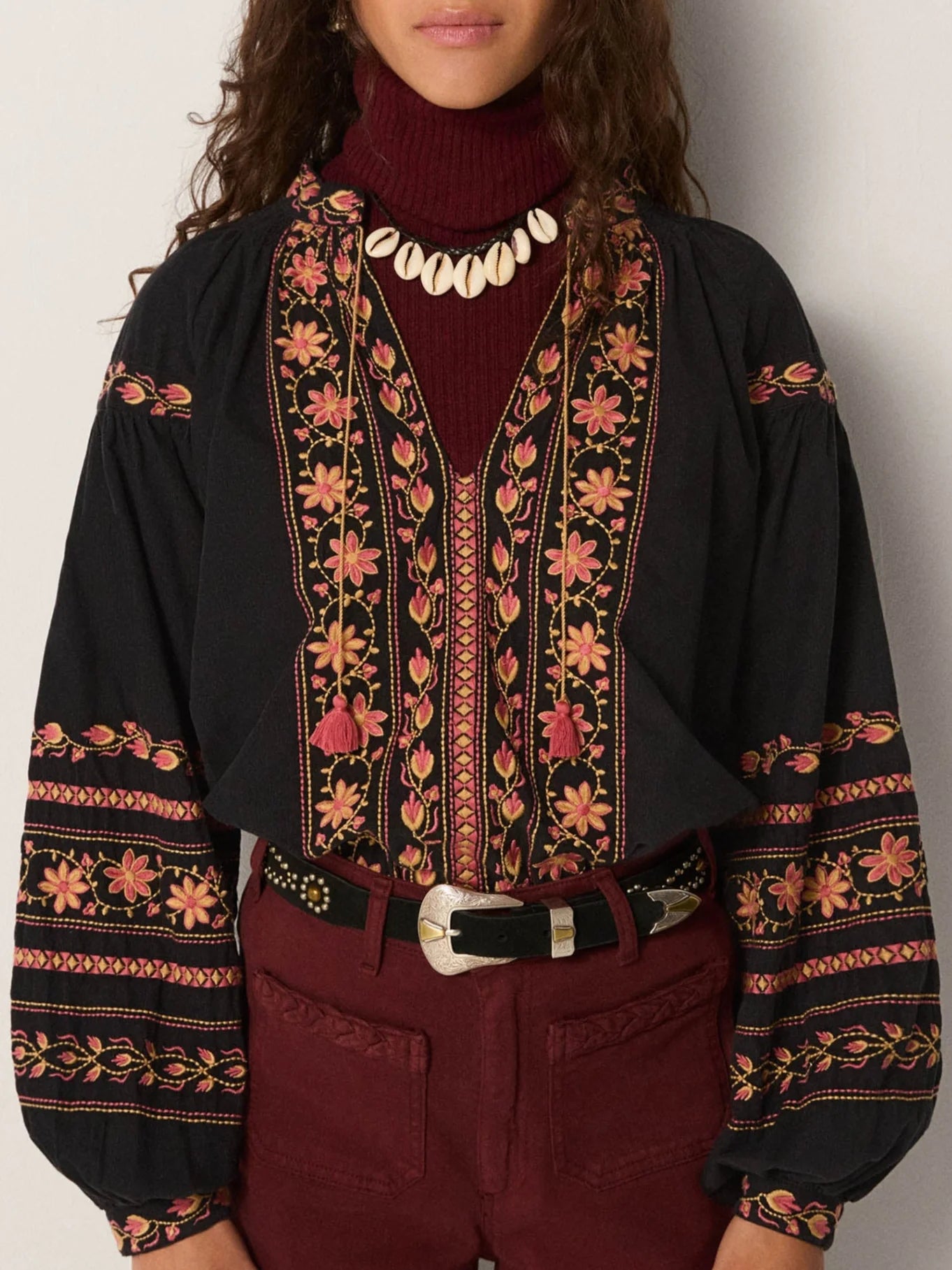 Virginia Blouse - Night Garden