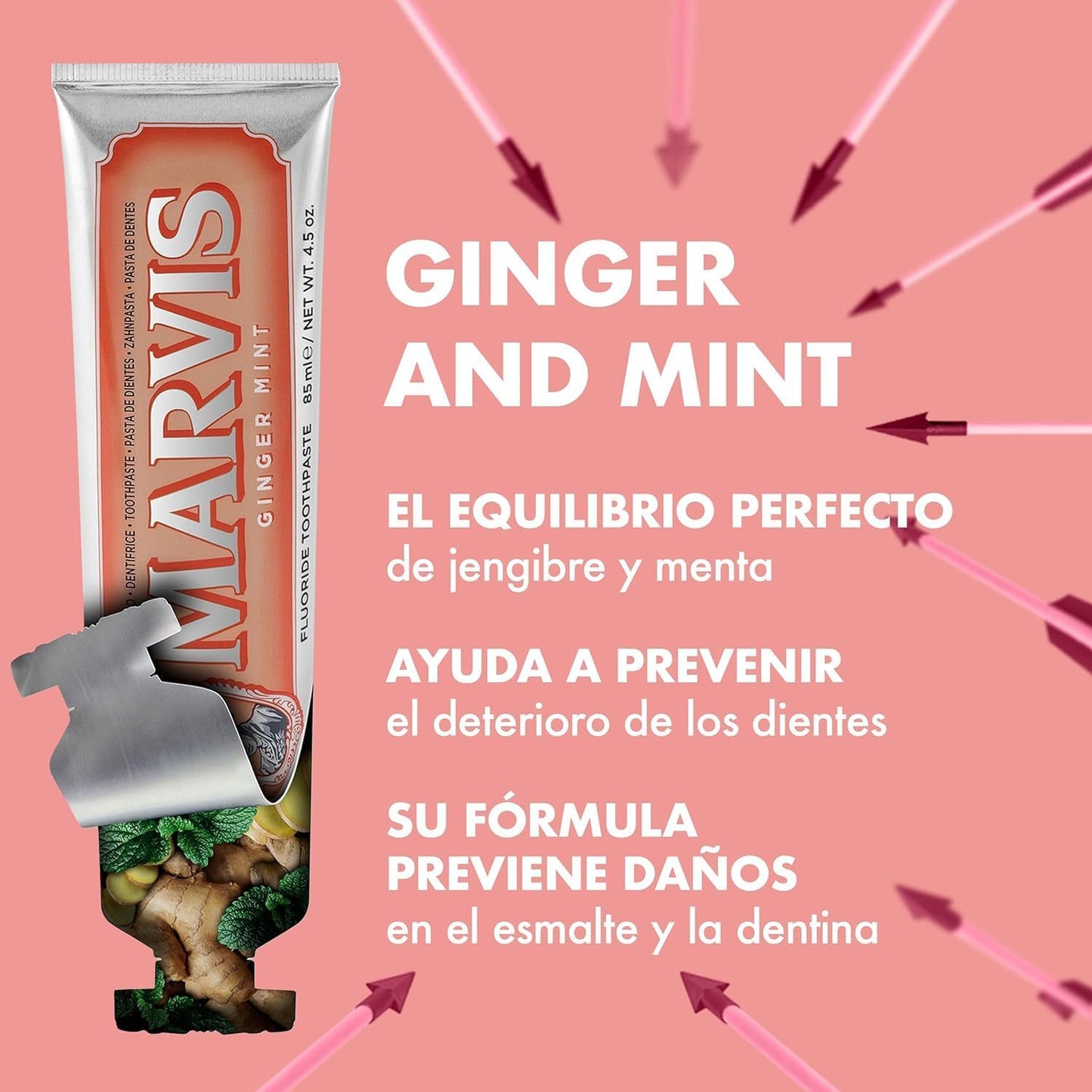 Dentífrico Marvis Ginger Mint