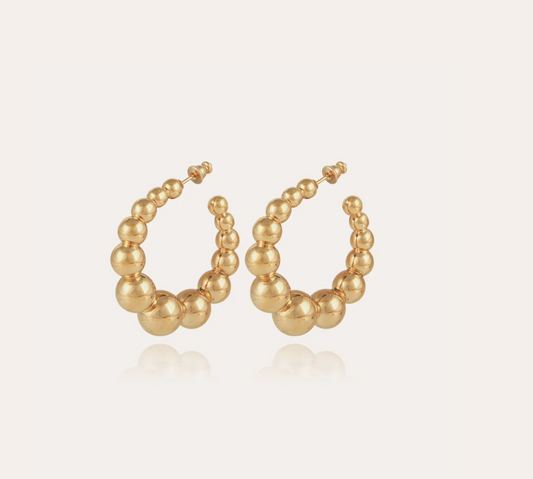 Pendientes Andy hoop earrings small size gold