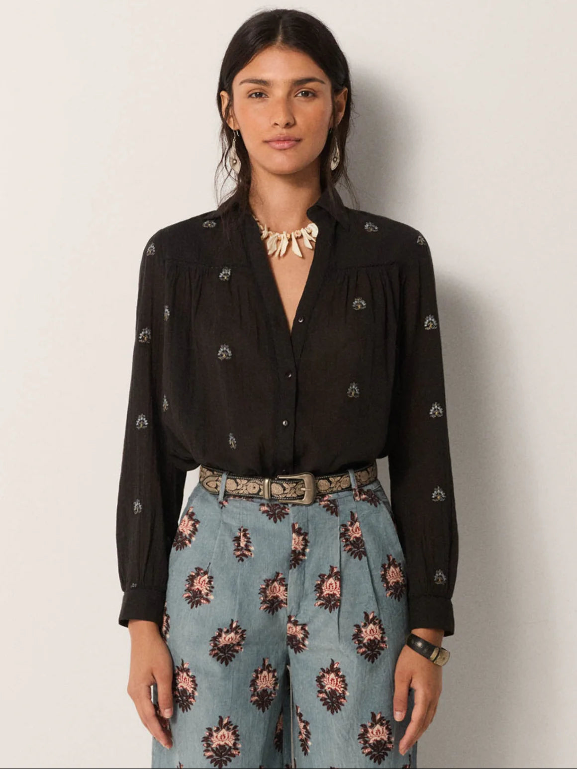 Amrit Blouse - Galaxy BlaCk