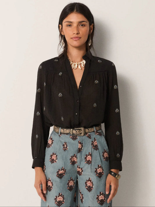 Amrit Blouse - Galaxy BlaCk