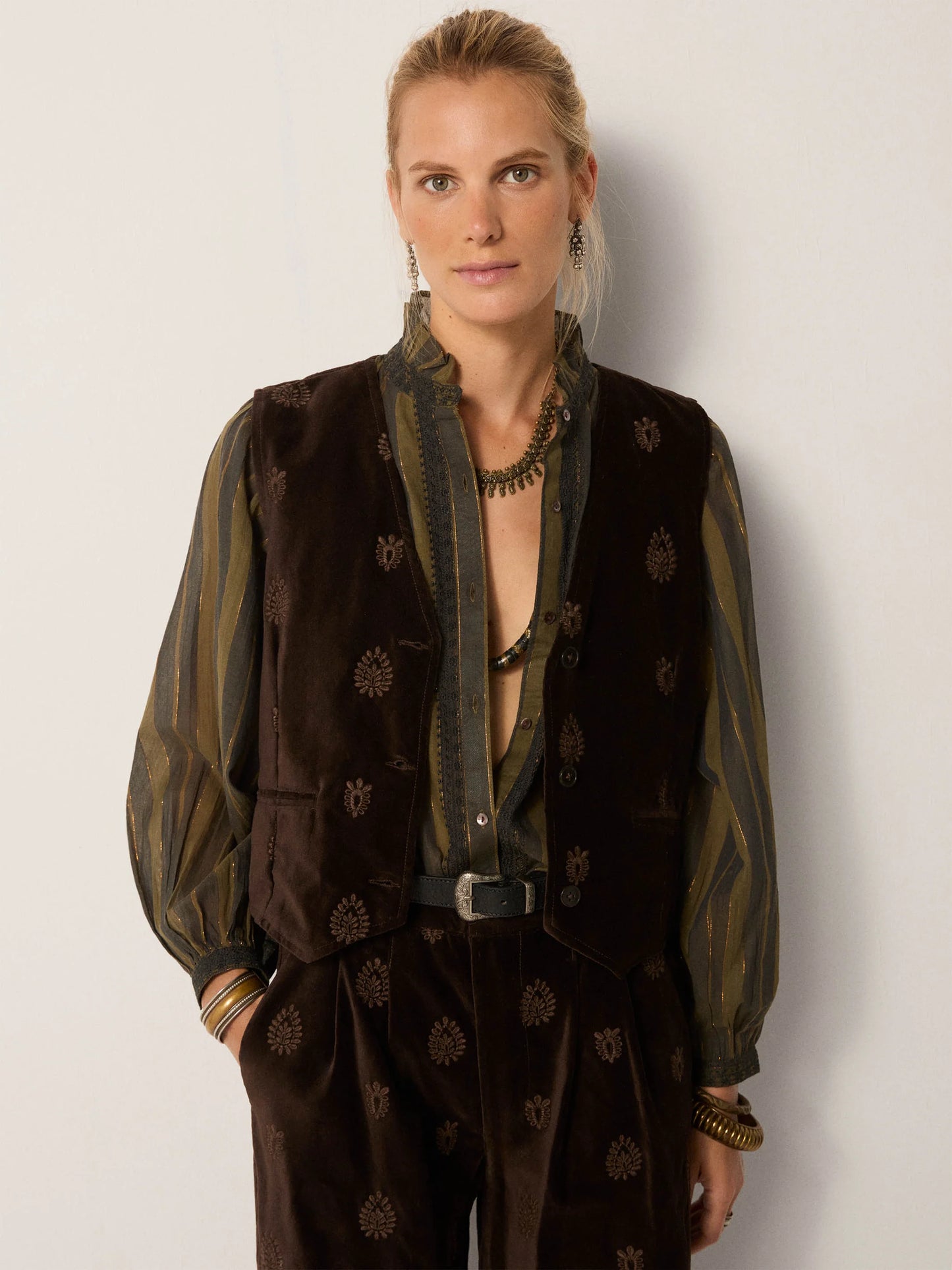 Kafka Vest - Velluto Macchiato