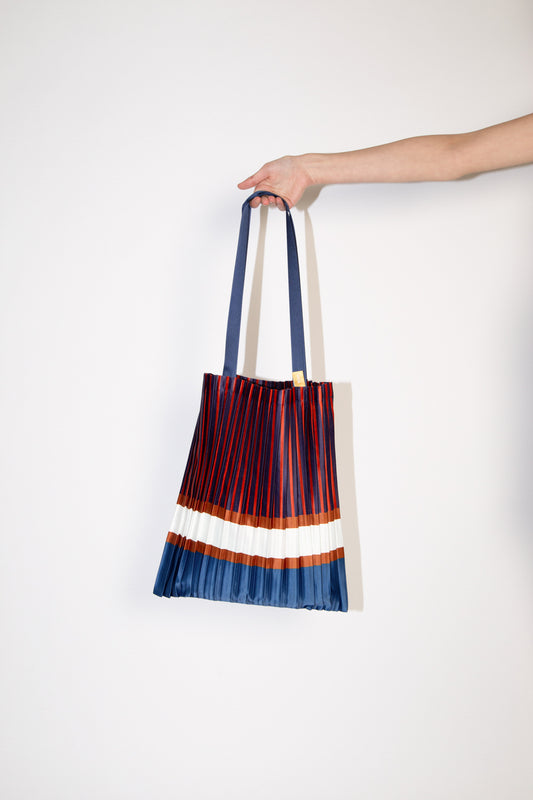 Bolso Chiavari de Satén Plisado