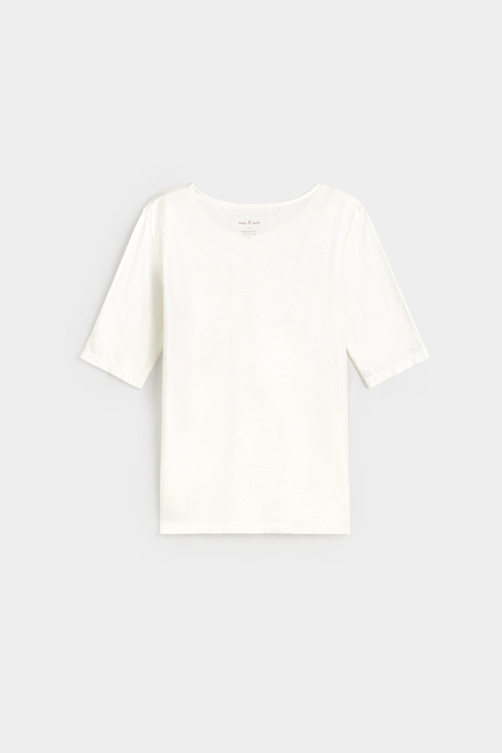 Camiseta Algodón Crepe Off White