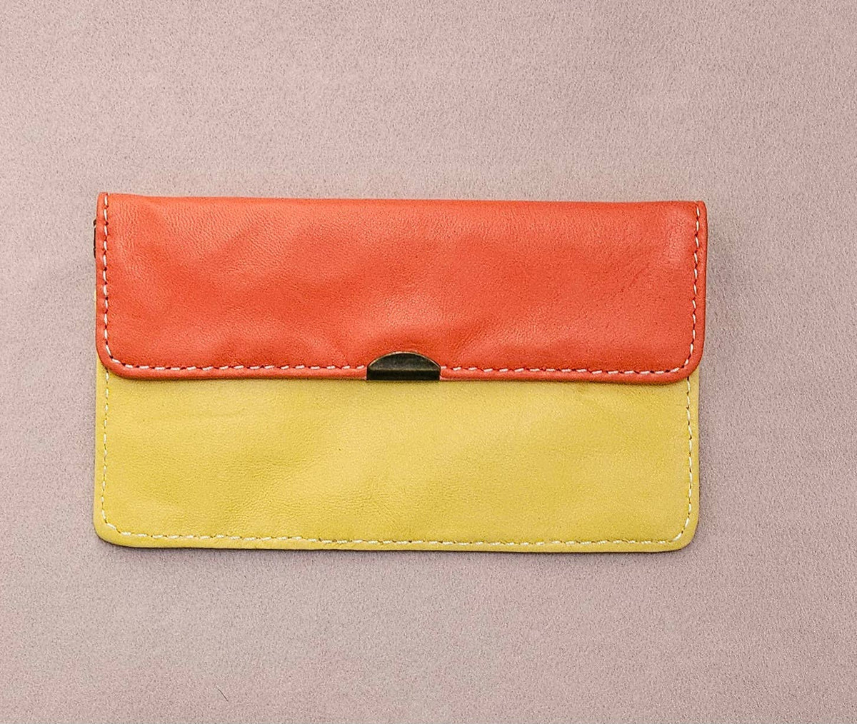 Cartera de cuero con múltiples bolsillos Pm4017: Rose/rouge