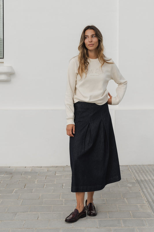 FALDA MIDI DENIM PHOENIX