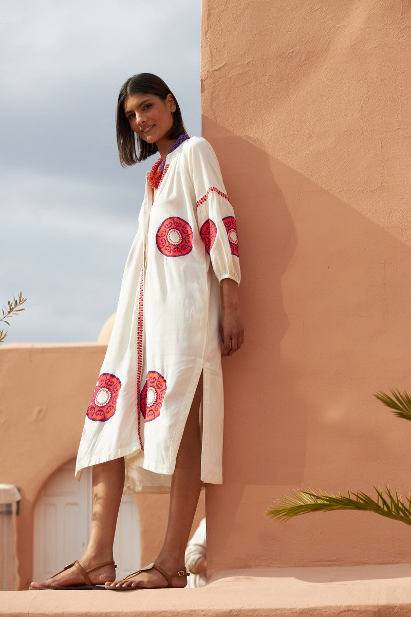 Kurta medallones flúor, 2 colores.