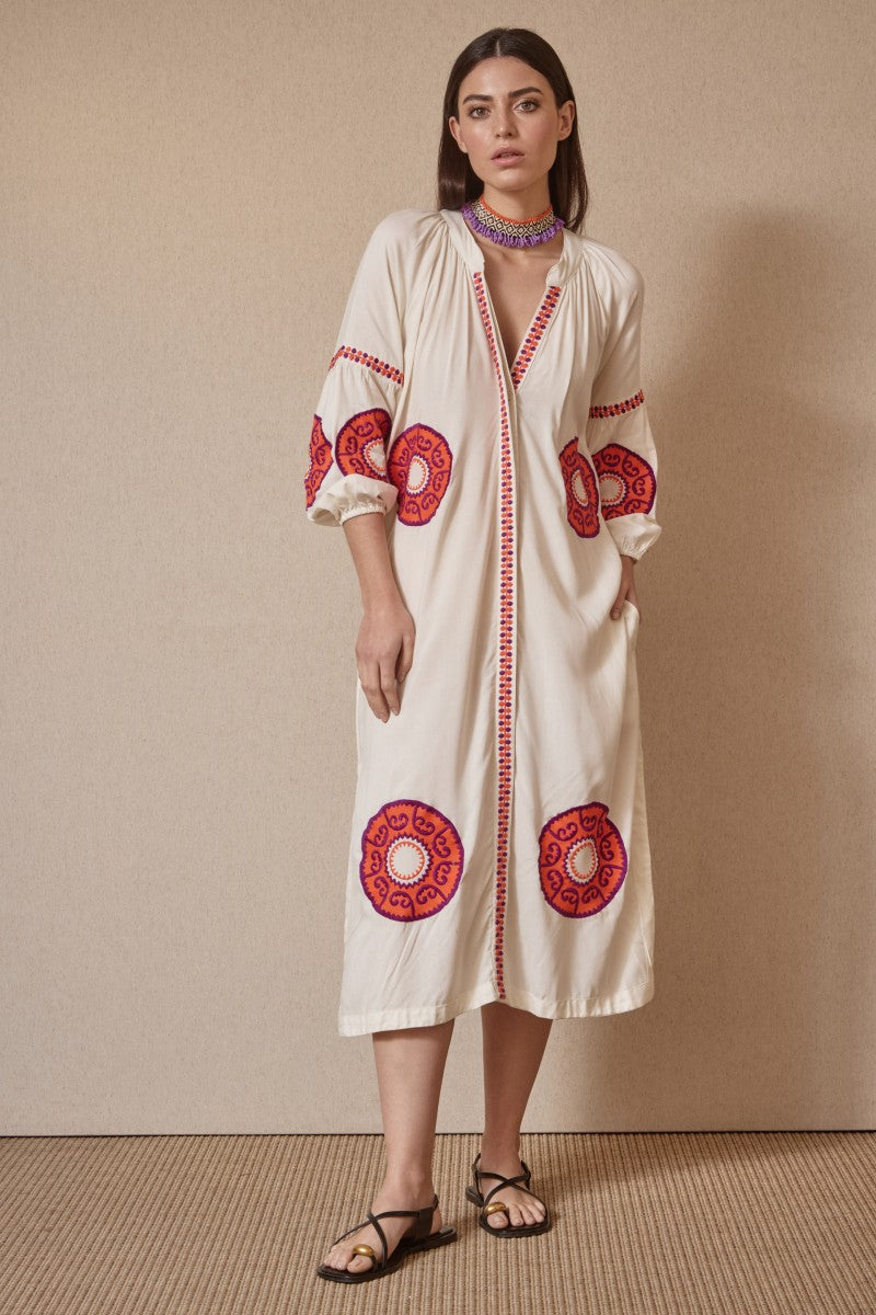 Kurta medallones flúor, 2 colores.