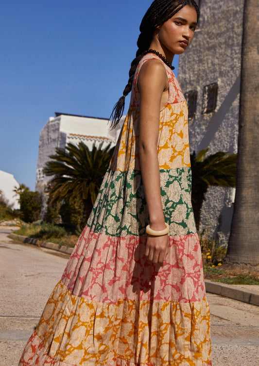 Maxi Vestido paneles Iris