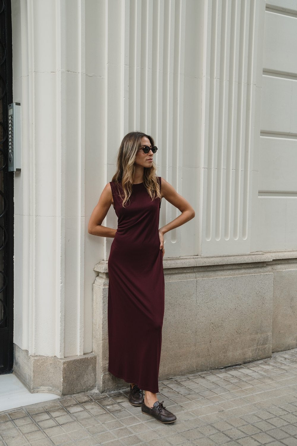 VESTIDO MANHATTAN BURDEOS